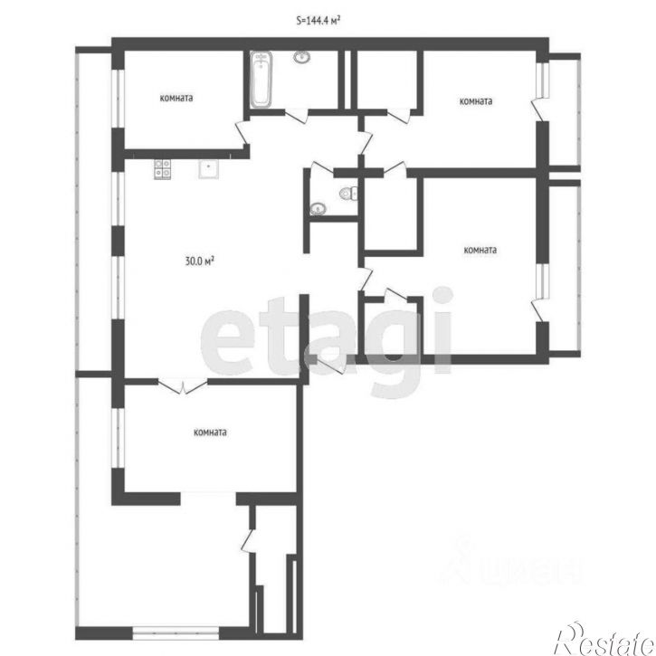 3-комн квартира улица 50 лет Октября, 57А к1,  д. 57А к1