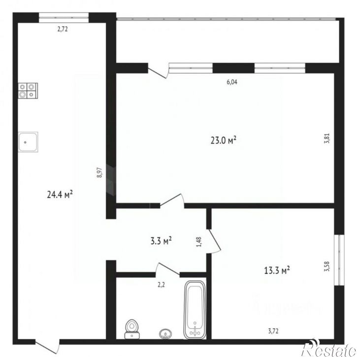 2-комн квартира ул Пермякова, 23/1,  д. 23/1