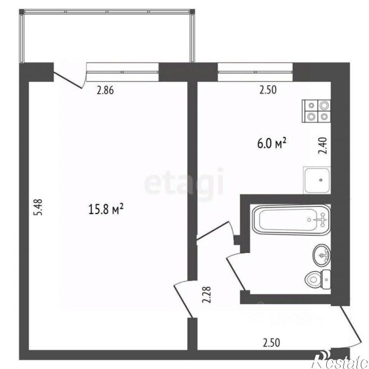 1-комн квартира ул Волгоградская, 121,  д. 121