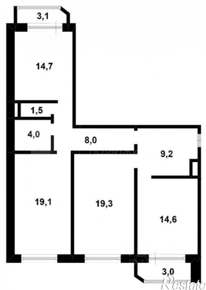 3-комн квартира ул Энергостроителей, 23,  д. 23
