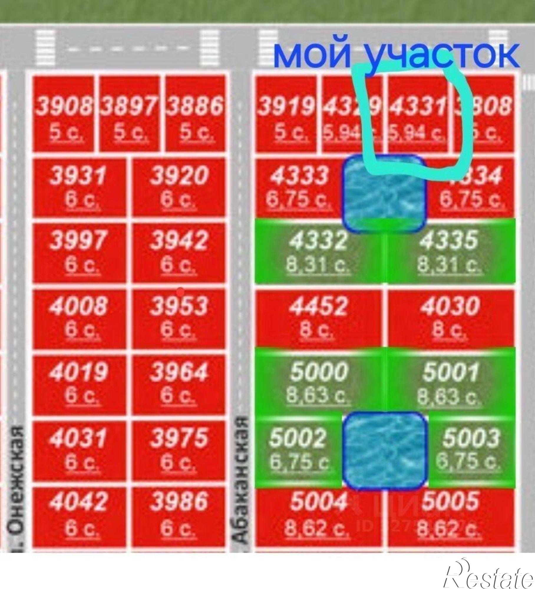Купить землю, земельный участок за 1 000 000 рублей на Центральная пл