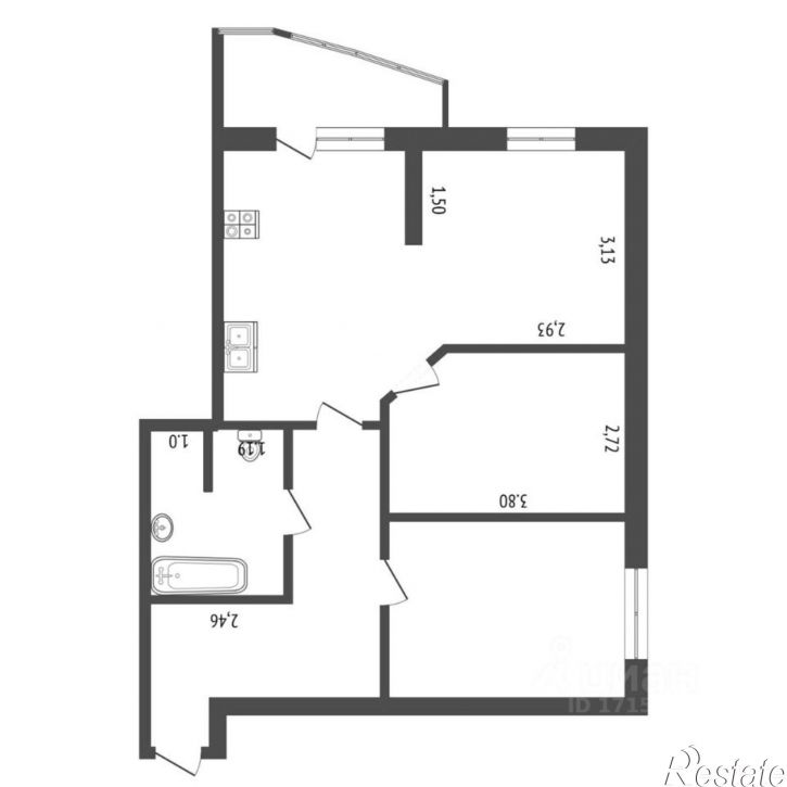 2-комн квартира ул Харьковская, 65а,  д. 65а