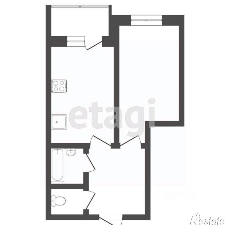 1-комн квартира улица Мельникайте, 2 к11,  д. 2 к11