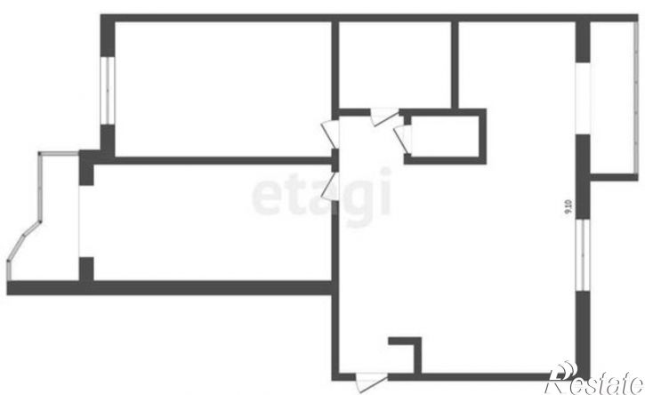 2-комн квартира Олимпийская улица, 9 к3,  д. 9 к3