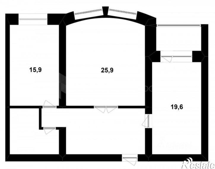 2-комн квартира ул Депутатская, 80,  д. 80