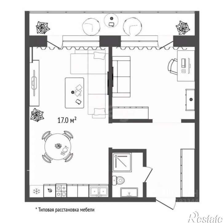 1-комн квартира Шаимский проезд, 14А,  д. 14А