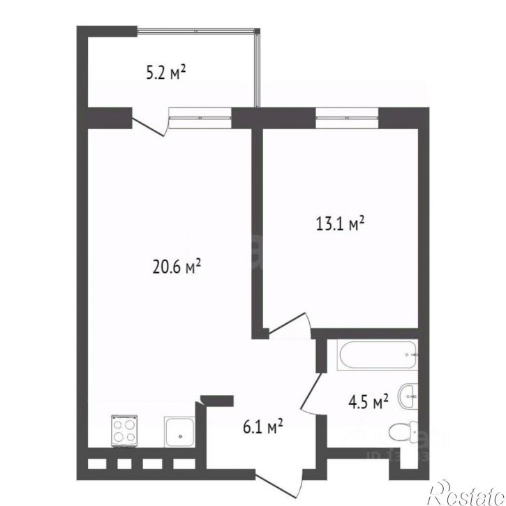 1-комн квартира улица Монтажников, 57,  д. 57