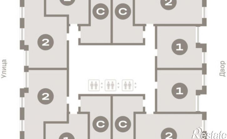 2-комн квартира Краснооктябрьская улица, 4к1