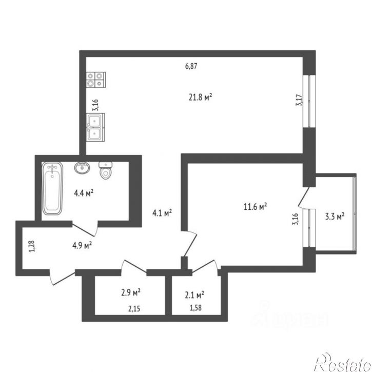 1-комн квартира Госпаровская улица, 5,  д. 5