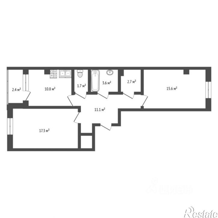 2-комн квартира ул Ветеранов труда, 11 4,  д. 11 4,  к. 4