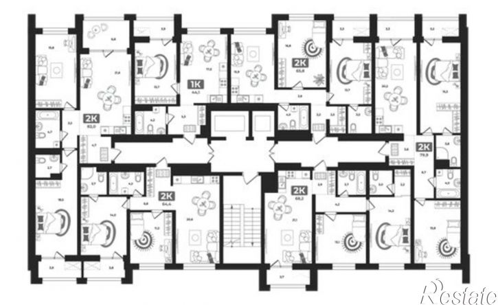 2-комн квартира улица Разведчика Кузнецова, 16,  д. 16