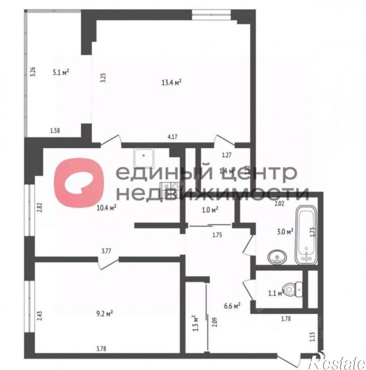 2-комн квартира улица Бориса Житкова, 2 к2,  д. 2 к2