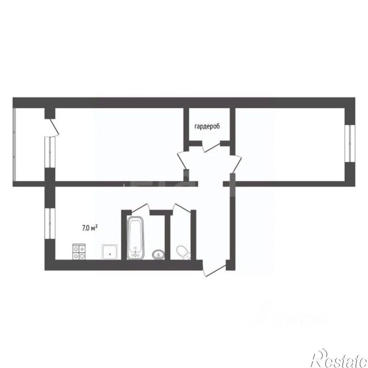 2-комн квартира ул Ветеранов труда, 3,  д. 3