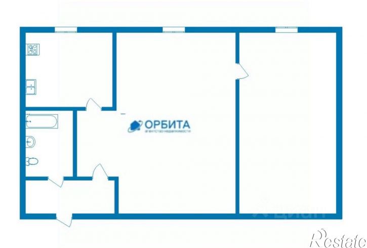 2-комн квартира Волгоградская улица, 19,  д. 19