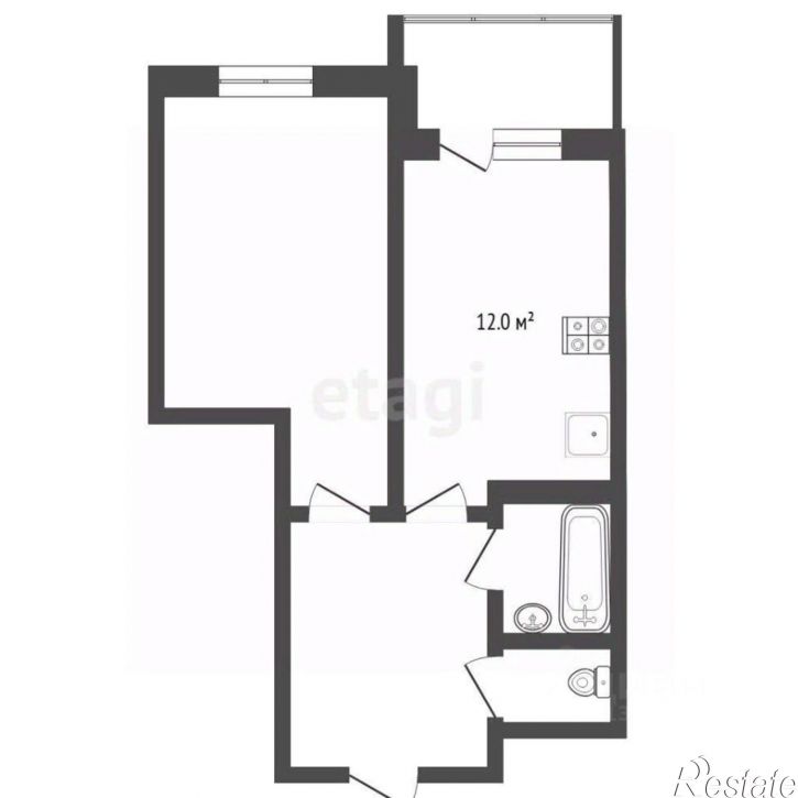 1-комн квартира улица Дружбы, 73 к4,  д. 73 к4