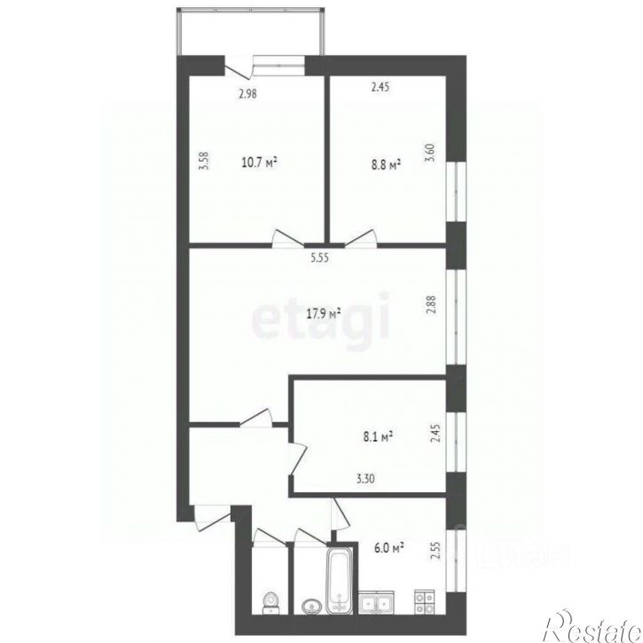 4-комн квартира ул Авторемонтная, 21,  д. 21