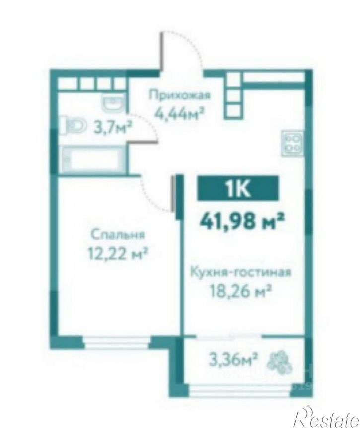 1-комн квартира ул Камчатская, 201 5,  д. 201 5,  к. 5
