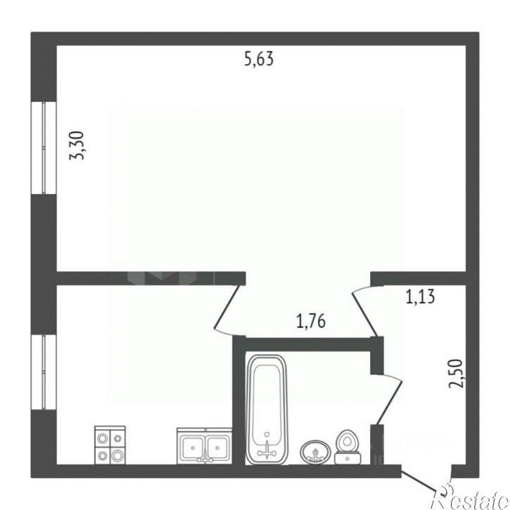 1-комн квартира улица Энергетиков, 58,  д. 58