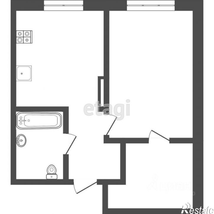 1-комн квартира ул Республики, 204 11,  д. 204 11,  к. 11
