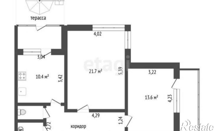 2-комн квартира улица Федюнинского, 30,  д. 30