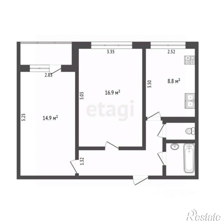 2-комн квартира ул Домостроителей, 6,  д. 6
