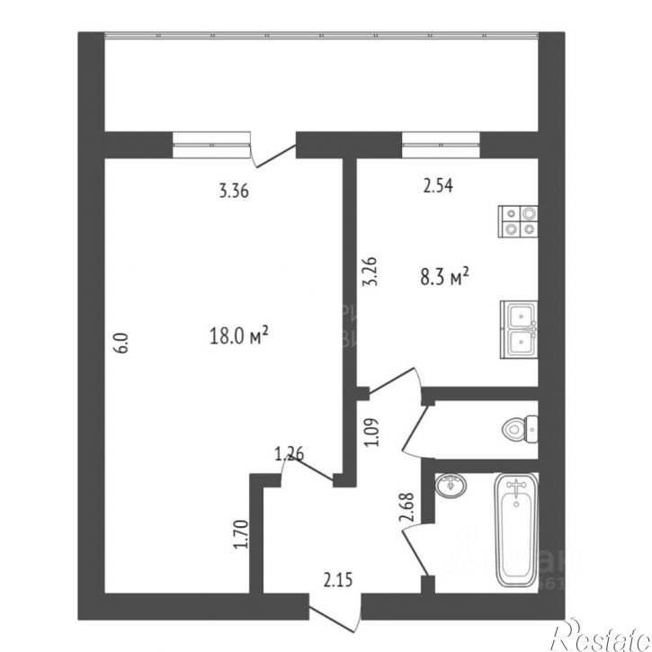 1-комн квартира ул Орловская, 35 2,  д. 35 2,  к. 2