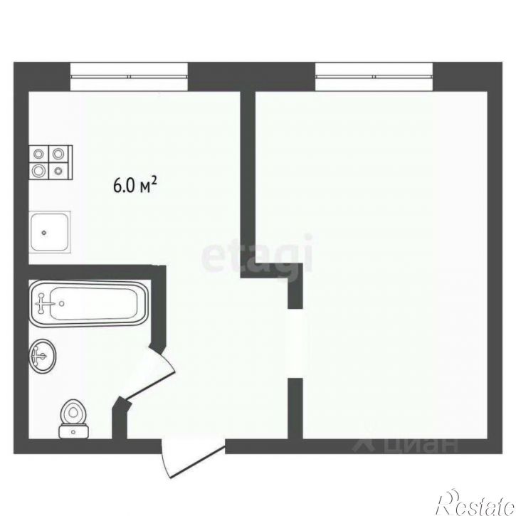 1-комн квартира улица Парфёнова, 20А,  д. 20А