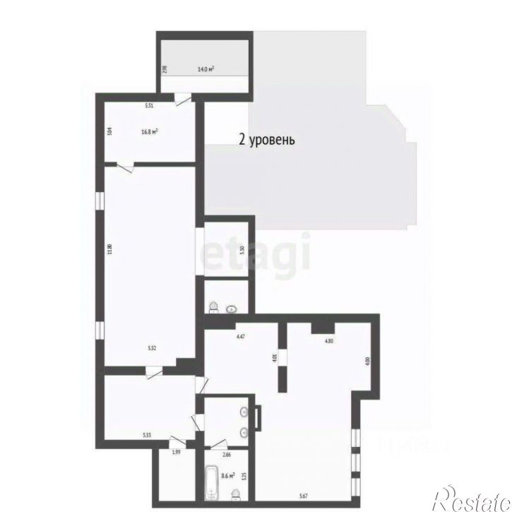 4-комн квартира улица Хохрякова, 45,  д. 45