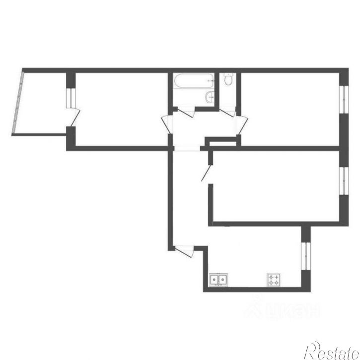 3-комн квартира улица Энергостроителей, 10,  д. 10