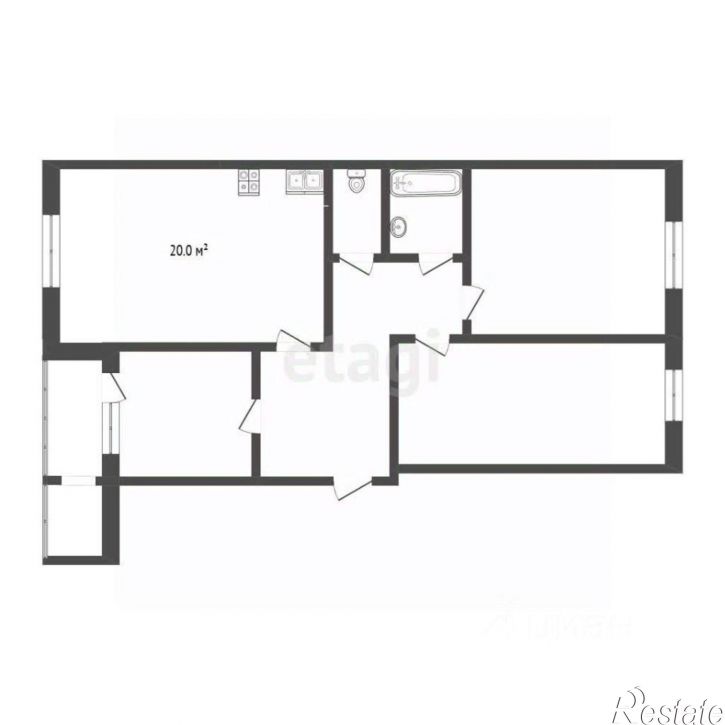 3-комн квартира улица Энергостроителей, 10,  д. 10
