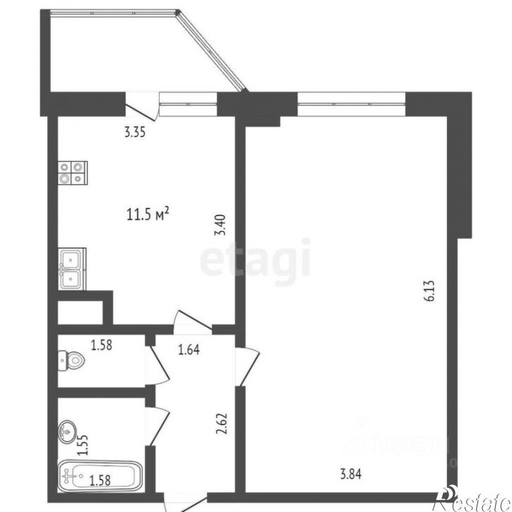 1-комн квартира Обдорская улица, 5,  д. 5