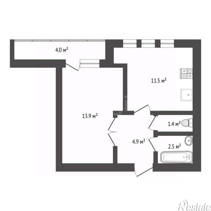 1-комн квартира Широтная улица, 106А,  д. 106А