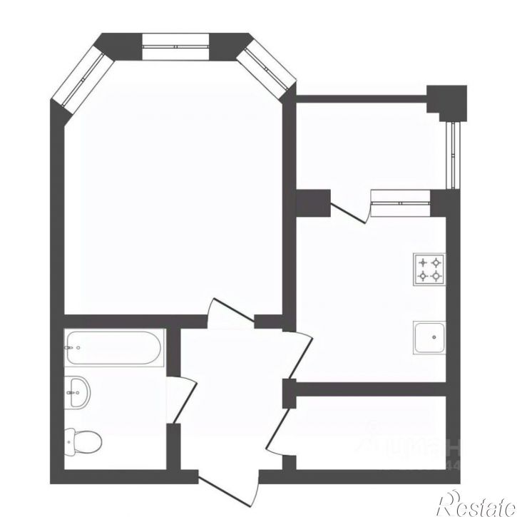 1-комн квартира ул Мельникайте, 138А/1,  д. 138А/1