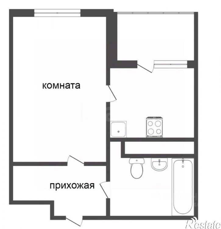 1-комн квартира ул Бакинских Комиссаров, 3,  д. 3