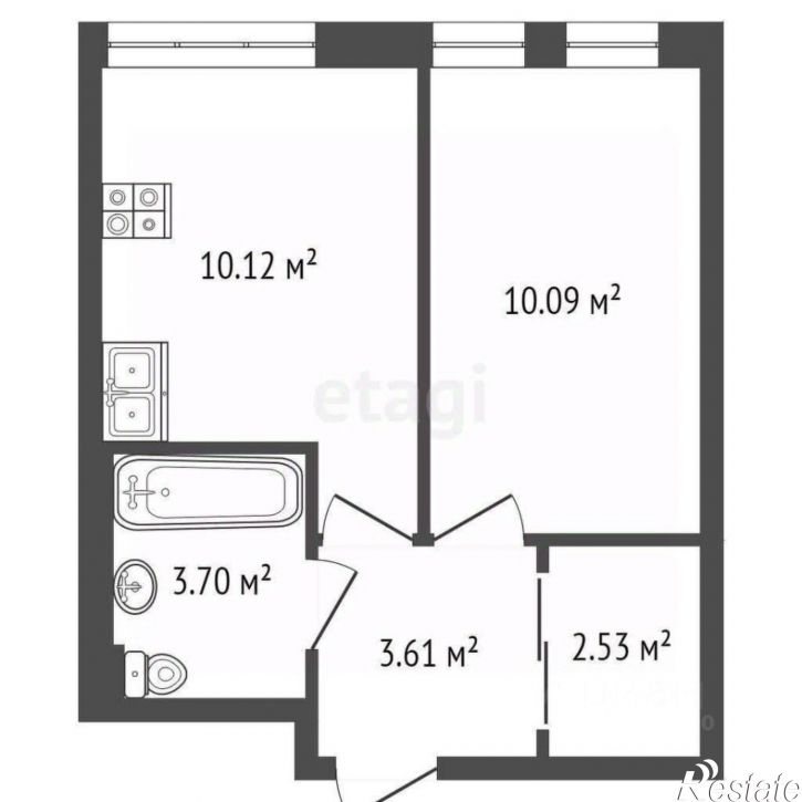 1-комн квартира улица Юрия Рогачёва, 11 к2,  д. 11 к2