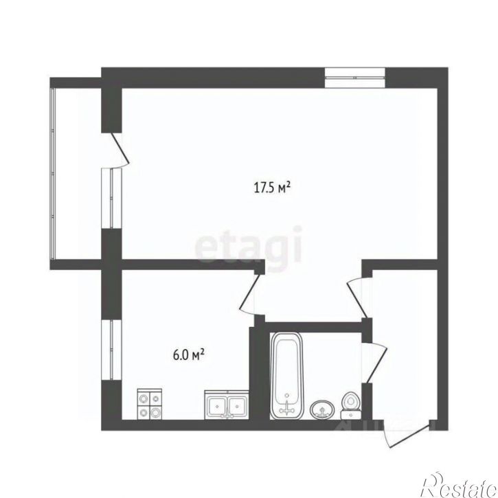1-комн квартира ул Парфенова, 38,  д. 38