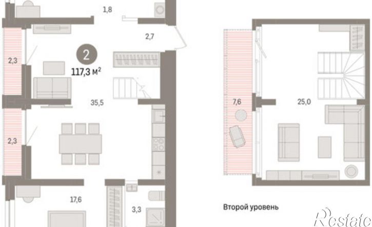 2-комн квартира в новом доме жилой комплекс Речной Порт