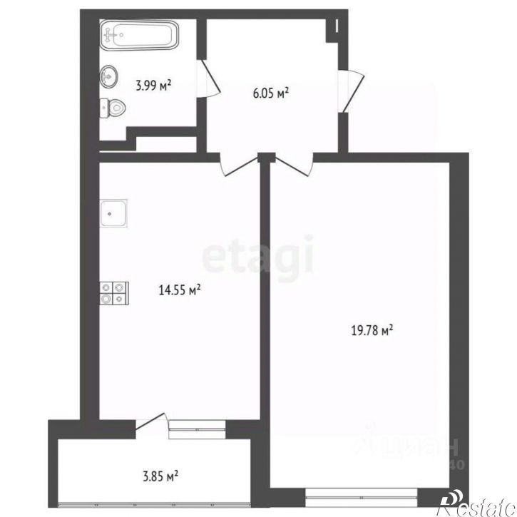 1-комн квартира ул Широтная, 211 1,  д. 211 1,  к. 1