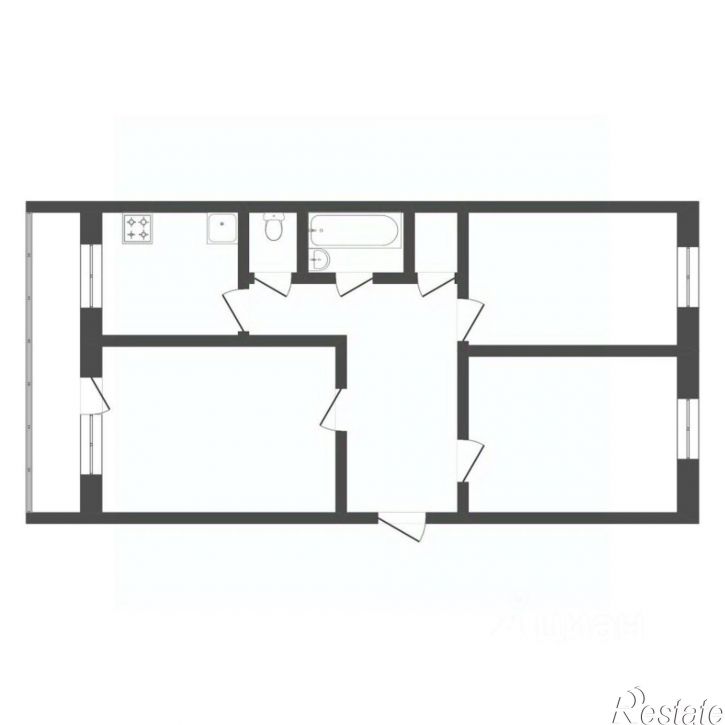 3-комн квартира ул Станционная, 26б,  д. 26б