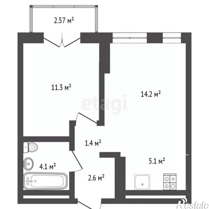 1-комн квартира улица Газовиков, 38 к2,  д. 38 к2