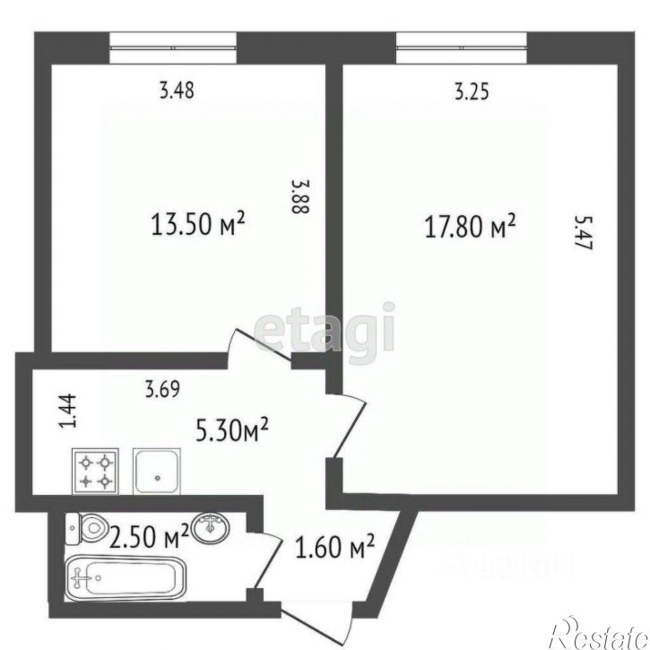 2-комн квартира Ставропольская улица, 19,  д. 19
