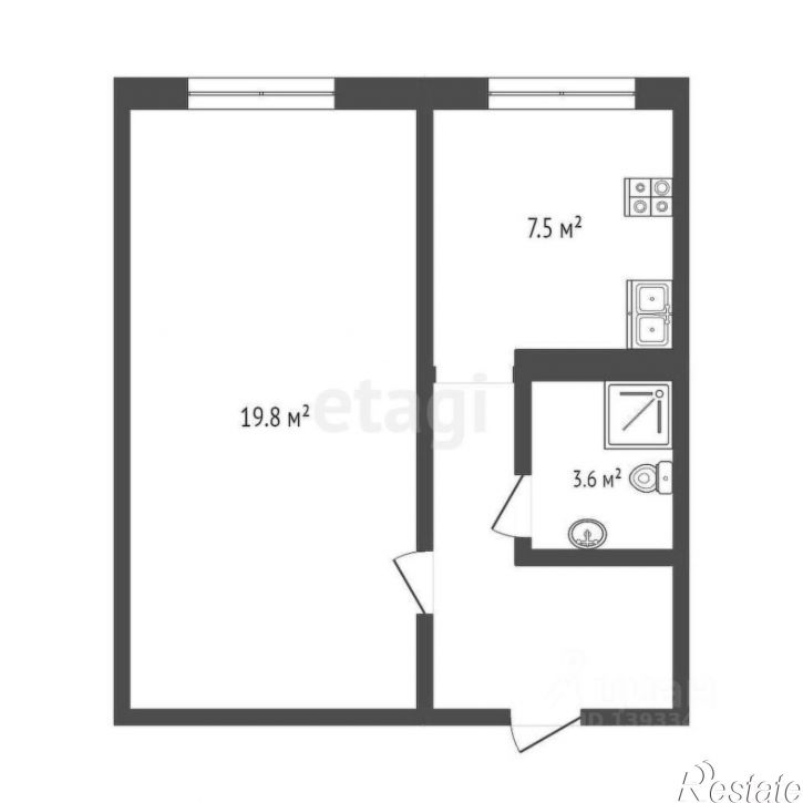 1-комн квартира улица Домостроителей, 4,  д. 4