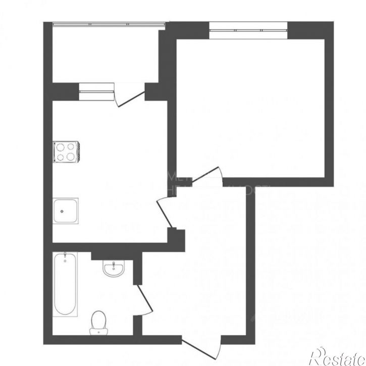1-комн квартира улица Монтажников, 61,  д. 61