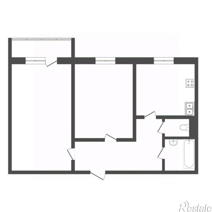 2-комн квартира ул Уральская, 74,  д. 74