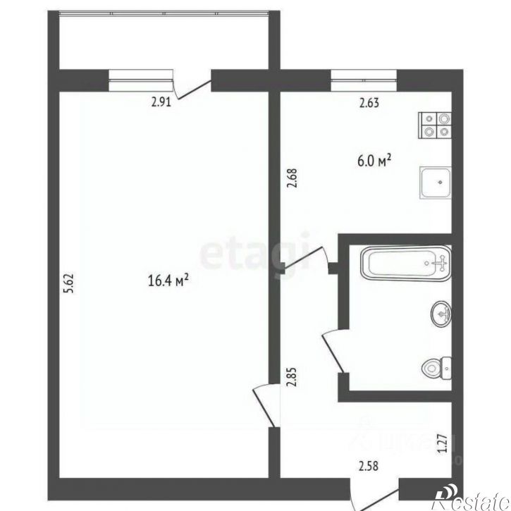 1-комн квартира Червишевский тракт, 86,  д. 86