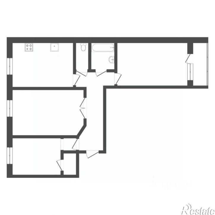 3-комн квартира ул Домостроителей, 12а,  д. 12а