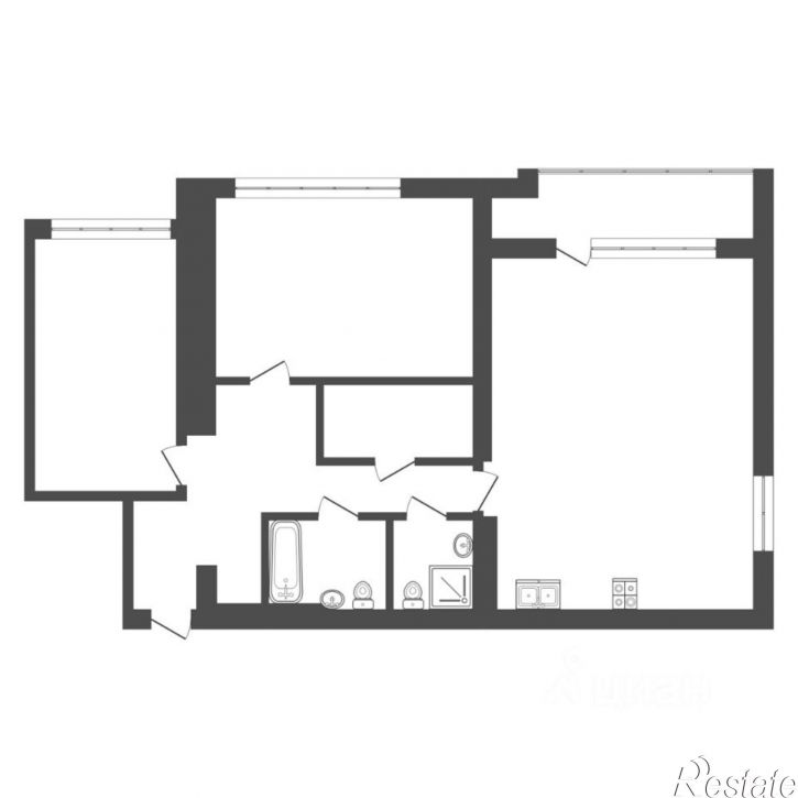 2-комн квартира ул Кузнецова, 6,  д. 6