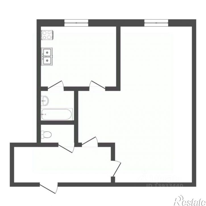1-комн квартира ул Республики, 155 Б,  д. 155 Б,  к. Б