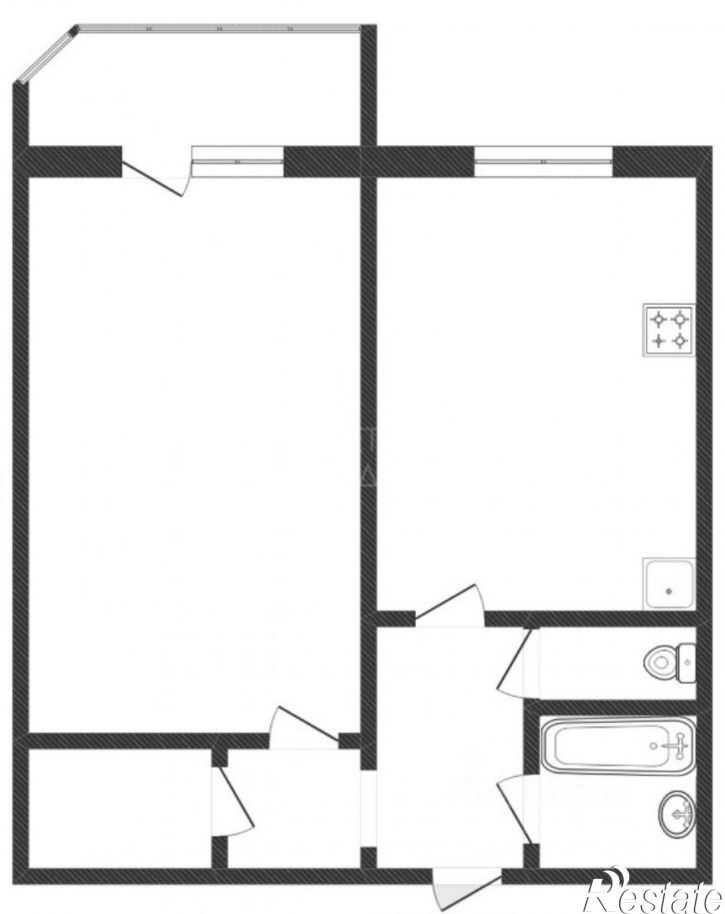 1-комн квартира ул Пермякова, 78 3,  д. 78 3,  к. 3