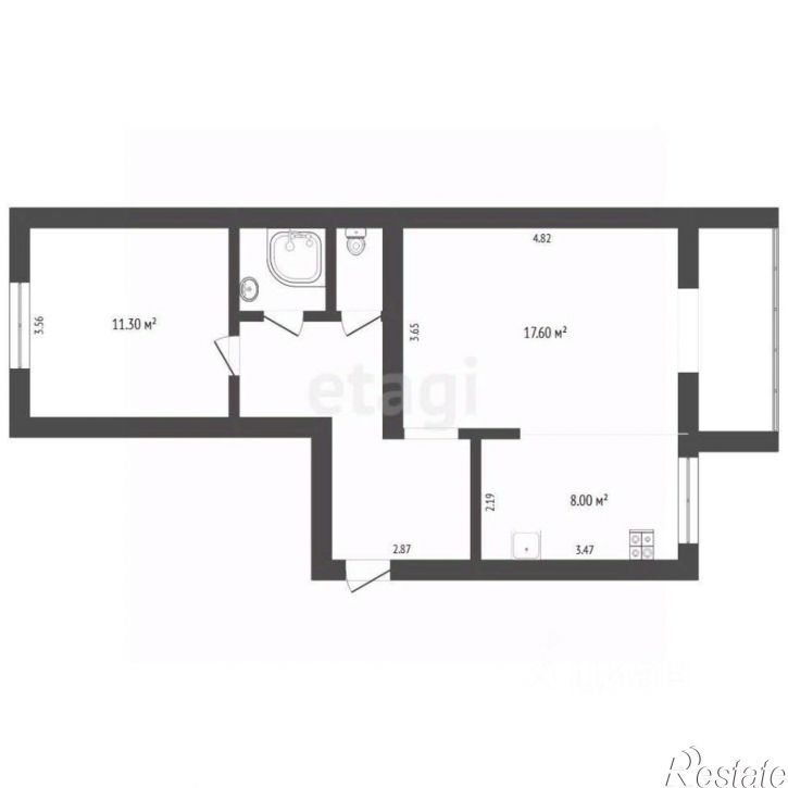 2-комн квартира ул Курортная, 53,  д. 53